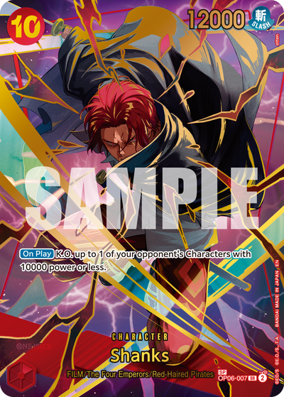 Shanks OP06-007 (Parallel 2) One Piece Card The Best Vol. 2 One Piece Karte
