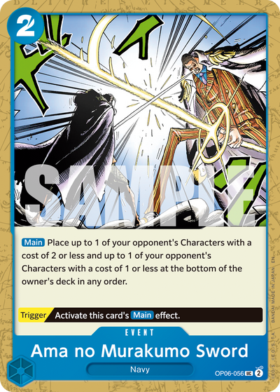 Ama no Murakumo Sword OP06-056_r2 One Piece Card The Best Vol. 2 One Piece Karte