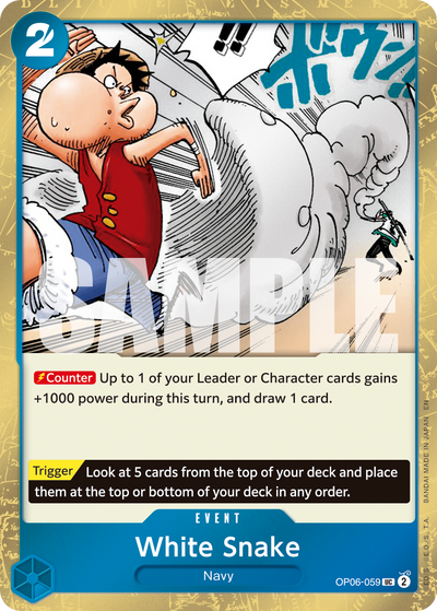 White Snake OP06-059 (Parallel 1) One Piece Card The Best Vol. 2 One Piece Karte