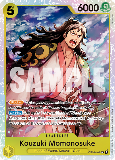 Kouzuki Momonosuke OP06-107_r1 One Piece Card The Best Vol. 2 One Piece Karte