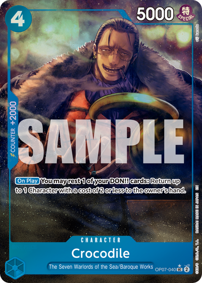 Crocodile OP07-040 (Parallel 3) One Piece Card The Best Vol. 2 One Piece Karte