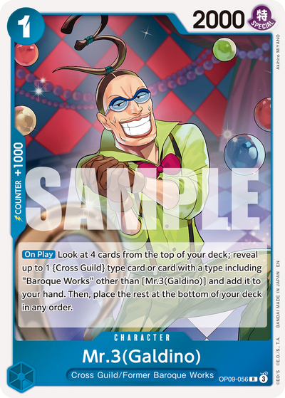 Mr.3(Galdino) OP09-056_r2 One Piece Card The Best Vol. 2 One Piece Karte