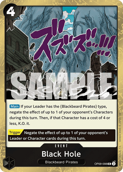 Black Hole OP09-098 (Parallel 1) One Piece Card The Best Vol. 2 One Piece Karte
