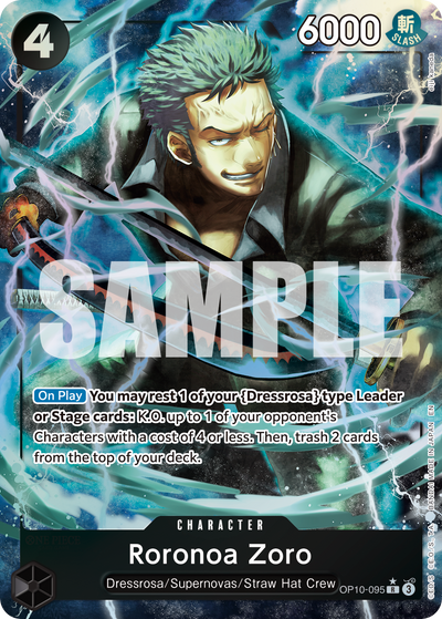 Roronoa Zoro OP10-095 (Parallel 1) One Piece Card The Best Vol. 2 One Piece Karte