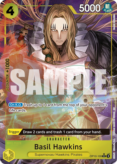 Basil Hawkins OP10-109 (Parallel 1) One Piece Card The Best Vol. 2 One Piece Karte