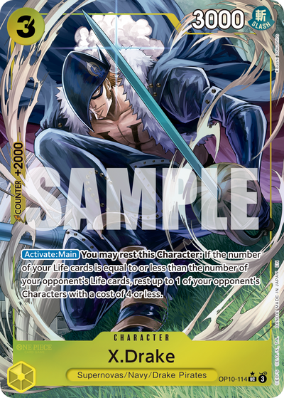 X.Drake OP10-114 (Parallel 2) One Piece Card The Best Vol. 2 One Piece Karte