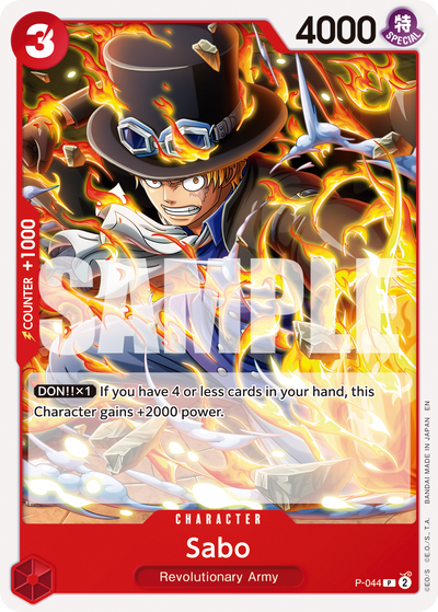 Sabo P-044_r1 One Piece Card The Best Vol. 2 One Piece Karte