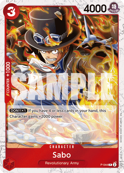 Sabo P-044 One Piece Card The Best Vol. 2 One Piece Karte