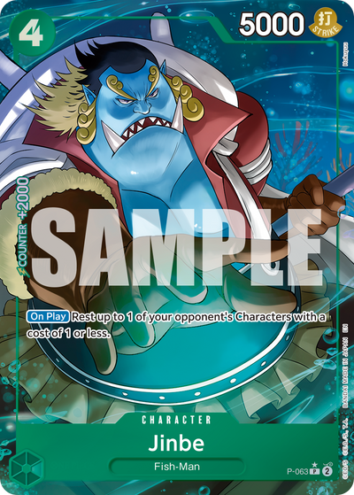 Jinbe P-063 (Parallel 1) One Piece Card The Best Vol. 2 One Piece Karte