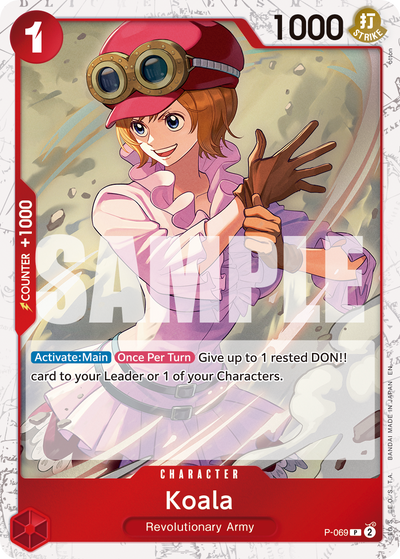 Koala P-069 (Parallel 3) One Piece Card The Best Vol. 2 One Piece Karte