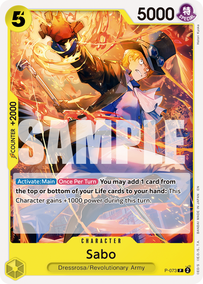 Sabo P-073 One Piece Card The Best Vol. 2 One Piece Karte