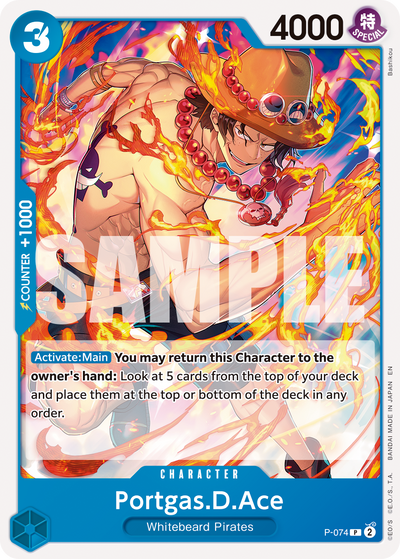 Portgas.D.Ace P-074 One Piece Card The Best Vol. 2 One Piece Karte