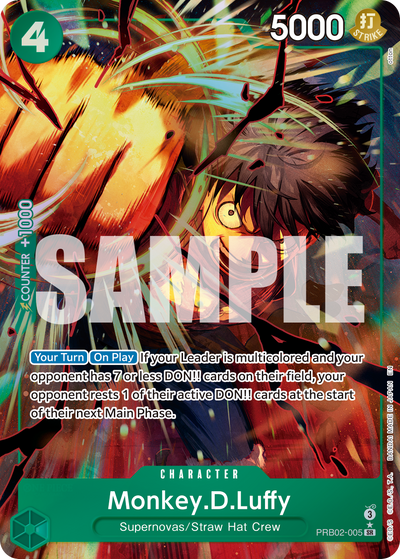 Monkey.D.Luffy PRB02-005 (Parallel 1) One Piece Card The Best Vol. 2 One Piece Karte