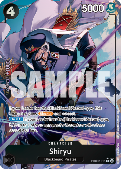 Shiryu PRB02-015 (Parallel 1) One Piece Card The Best Vol. 2 One Piece Karte