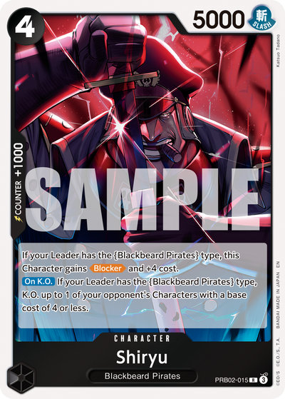 Shiryu PRB02-015 One Piece Card The Best Vol. 2 One Piece Karte