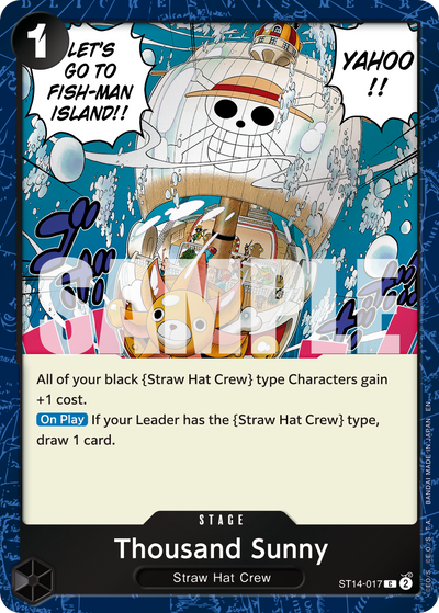 Thousand Sunny ST14-017 (Parallel 1) One Piece Card The Best Vol. 2 One Piece Karte