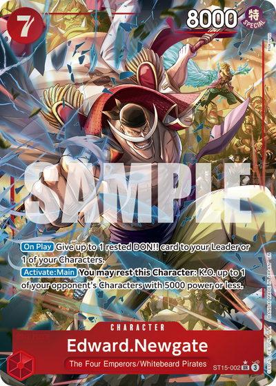 Edward.Newgate ST15-002 (Parallel 2) One Piece Card The Best Vol. 2 One Piece Karte