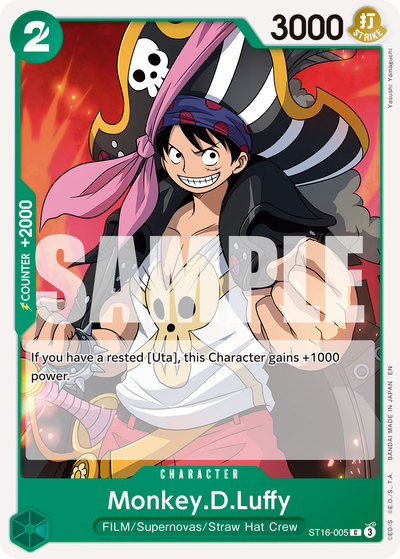 Monkey.D.Luffy ST16-005_r1 One Piece Card The Best Vol. 2 One Piece Karte