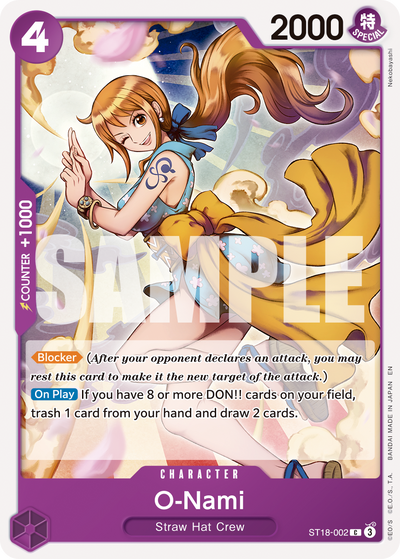 O-Nami ST18-002_r1 One Piece Card The Best Vol. 2 One Piece Karte