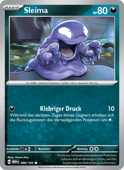 Sleima 088/165 151 Pokémon Karte