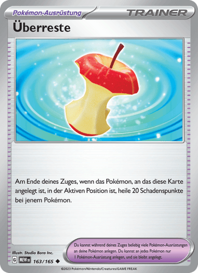 Überreste 163/165 151 Pokémon Karte