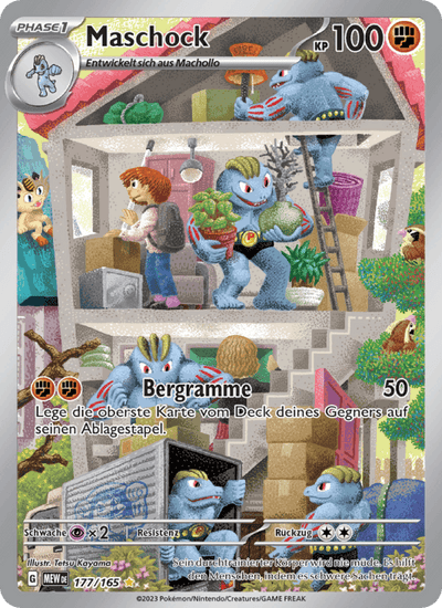 Maschock 177/165 151 Pokémon Karte