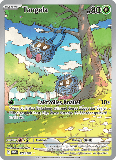 Tangela 178/165 151 Pokémon Karte