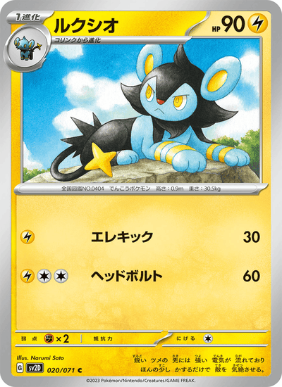 Luxio 020/071 Clay Burst Pokémon Karte
