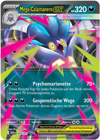 Mega-Calamanero-ex 069/103 Delta-Herrschaft Pokémon Karte