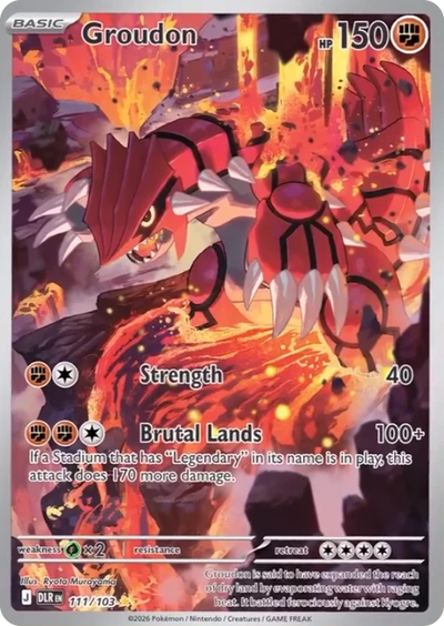 Groudon 111/103 Delta-Herrschaft Pokémon Karte
