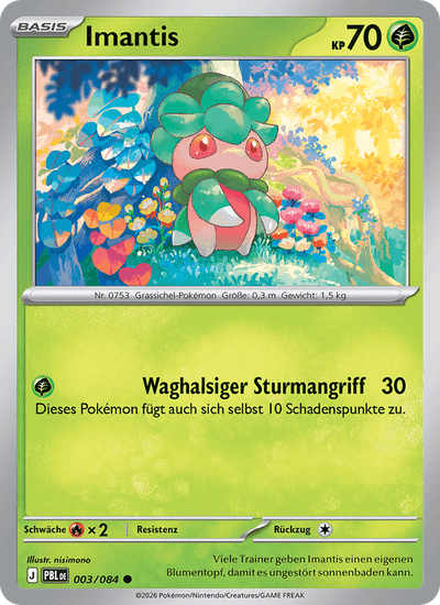 Imantis 003/084 Dunkelnacht Pokémon Karte
