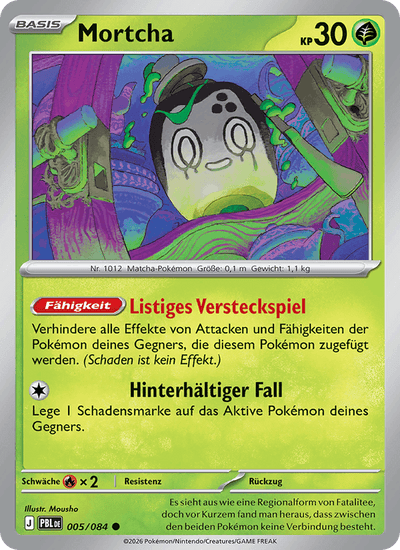Mortcha 005/084 Dunkelnacht Pokémon Karte