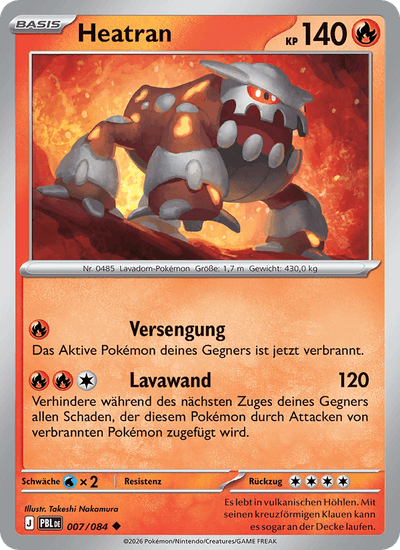 Heatran 007/084 Dunkelnacht Pokémon Karte