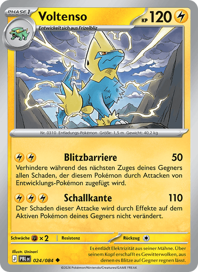 Voltenso 024/084 Dunkelnacht Pokémon Karte