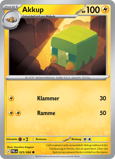 Akkup 025/084 Dunkelnacht Pokémon Karte