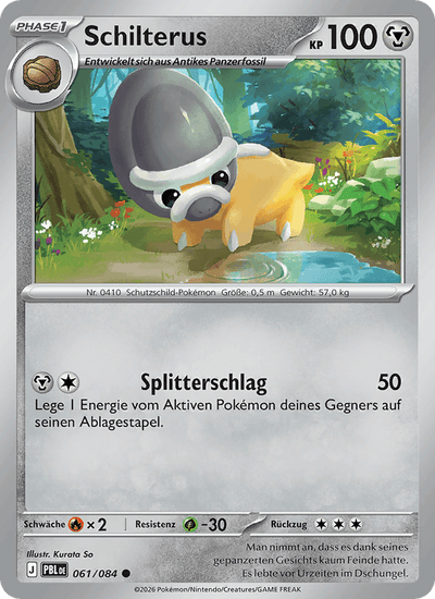 Schilterus 061/084 Dunkelnacht Pokémon Karte