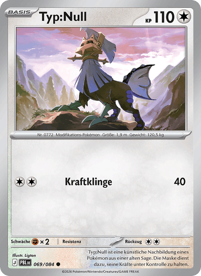 Typ:Null 069/084 Dunkelnacht Pokémon Karte