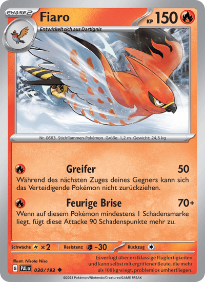 Fiaro 030/193 Entwicklungen in Paldea Pokémon Karte