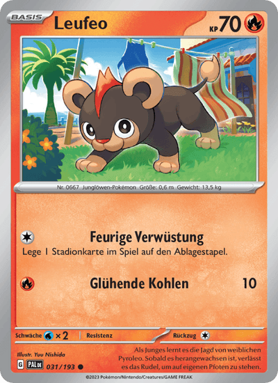Leufeo 031/193 Entwicklungen in Paldea Pokémon Karte