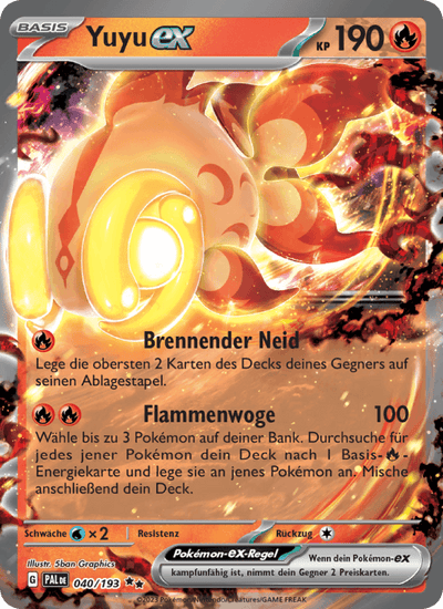 Yuyu-ex 040/193 Entwicklungen in Paldea Pokémon Karte