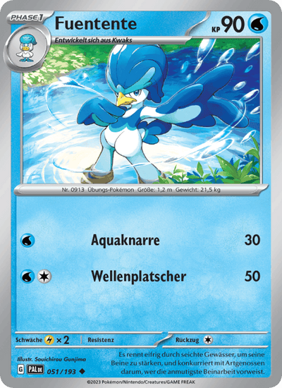 Fuentente 051/193 Entwicklungen in Paldea Pokémon Karte