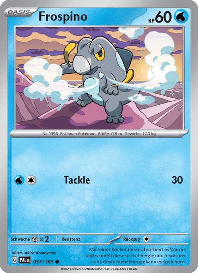 Frospino 057/193 Entwicklungen in Paldea Pokémon Karte