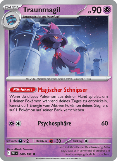 Traunmagil 088/193 Entwicklungen in Paldea Pokémon Karte