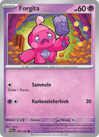 Forgita 100/193 Entwicklungen in Paldea Pokémon Karte