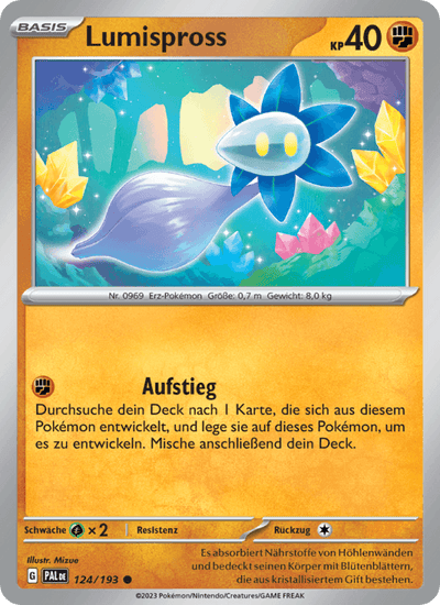 Lumispross 124/193 Entwicklungen in Paldea Pokémon Karte