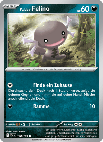 Paldea-Felino 128/193 Entwicklungen in Paldea Pokémon Karte