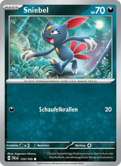 Sniebel 133/193 Entwicklungen in Paldea Pokémon Karte