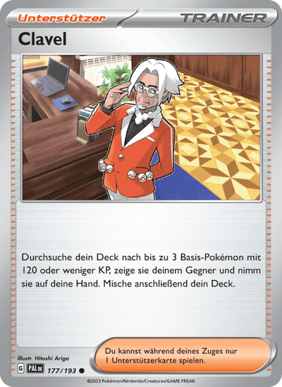 Clavel 177/193 Entwicklungen in Paldea Pokémon Karte
