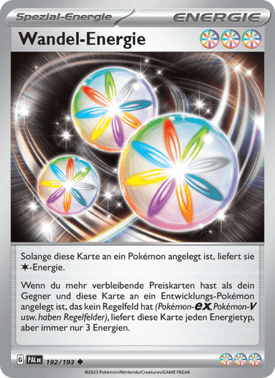Wandel-Energie 192/193 Entwicklungen in Paldea Pokémon Karte