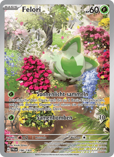 Felori 196/193 Entwicklungen in Paldea Pokémon Karte